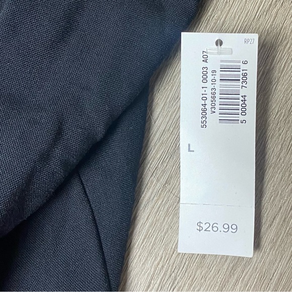 Old Navy Black Sweetheart Top Tank Top w/ Button Detail Women’s Large NWT - Picture 3 of 5